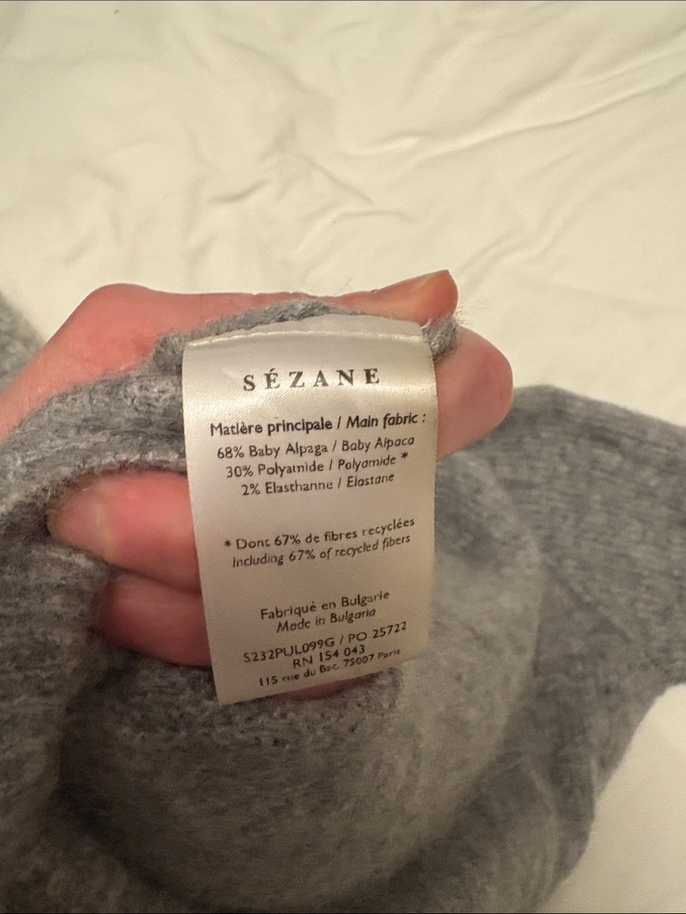 Gray Sezane sweater size L - Picture 7 of 7
